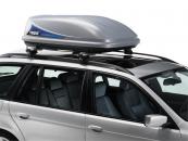 Thule tetőbox - Ocean 80 - Autó tetejére felszerelve - megnyitás nagyobb méretben